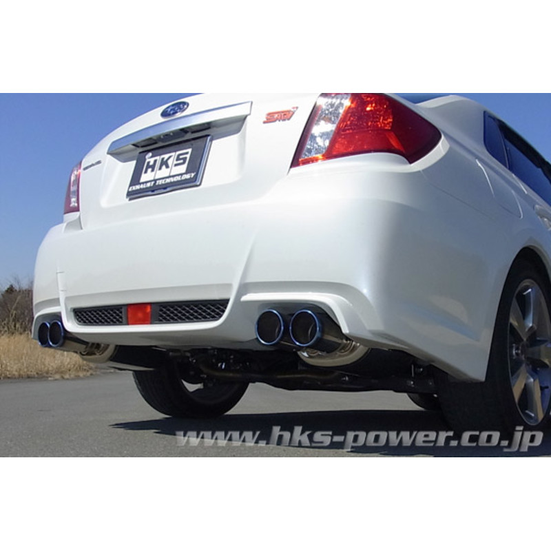 HKS "Legamax" Ti-Tip Silencer for Subaru Impreza GVF & GVG (07-11)
