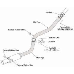 HKS "Hi-Power" Catback for Toyota Supra MK4 (2JZ-GTE)