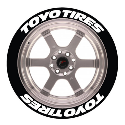 Toyo Tires Tire Stickers Permanent Raised Rubber Huge Stocks Driftshop Com