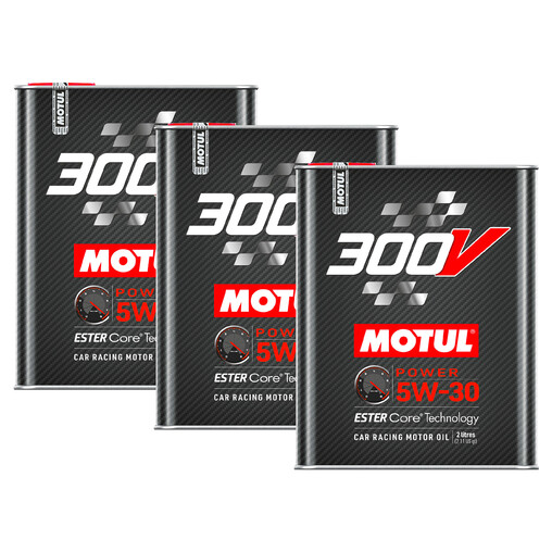 Motul 300V Power 5W30 Engine Oil Bundle (3 x 2L)