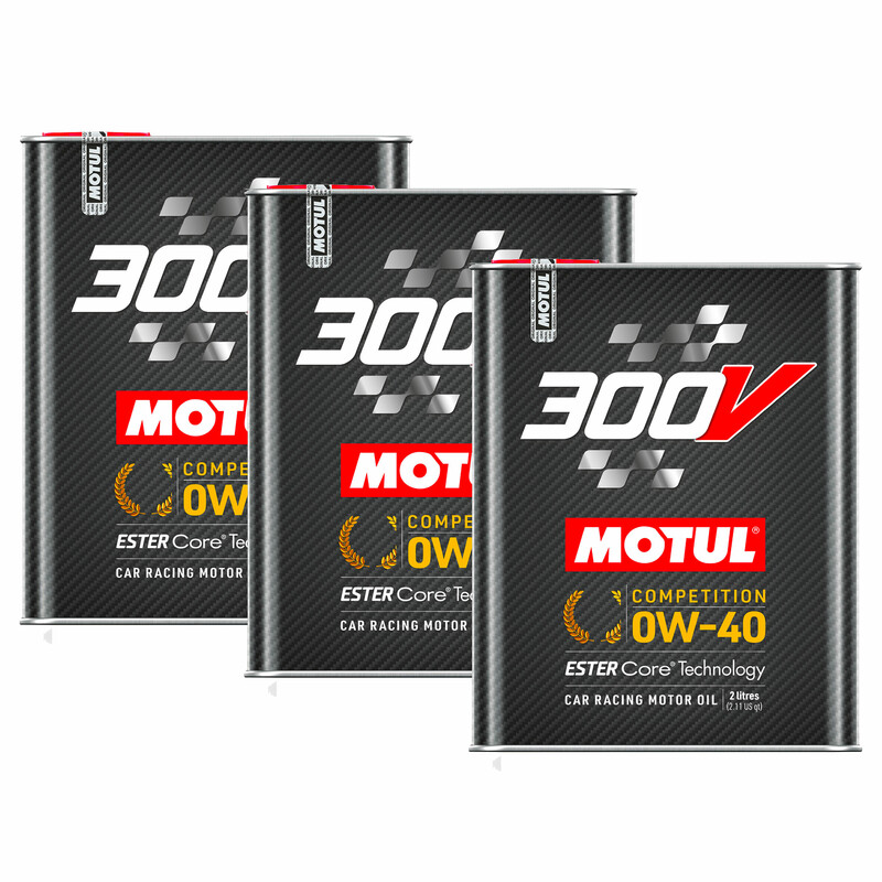 Promo Pack Motul 300V Competition Engine Oil 0W40 3 x 2L Order online at DriftShop