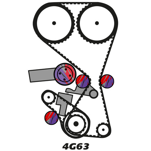 Timing Belt Kits & Water Pump for Mitsubishi Lancer Evo (4G63T)
