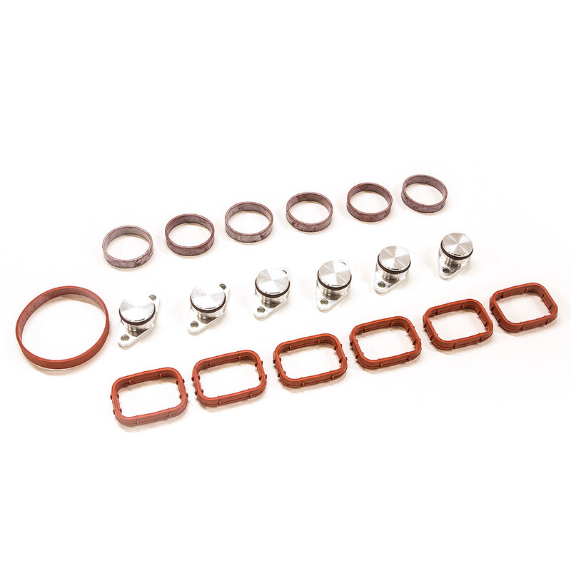 BMW Aluminium Swirl Flaps Blanking Plates Kit - 6 Cylinders