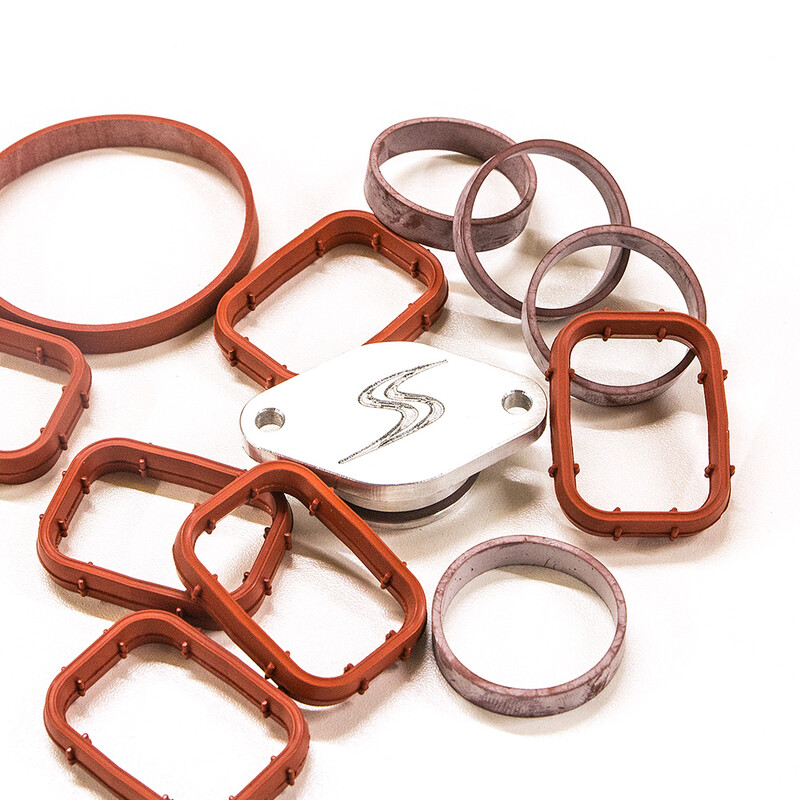 BMW Aluminium Swirl Flaps Blanking Plates Kit - 6 Cylinders