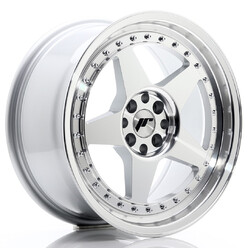 Japan Racing JR-6 17x8" 4x100/114.3 ET35, Silver Machined Face