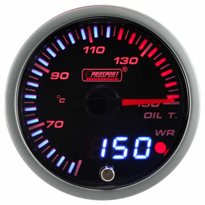 ProSport JDM "Dual Display" Oil Temperature Gauge (60 mm)