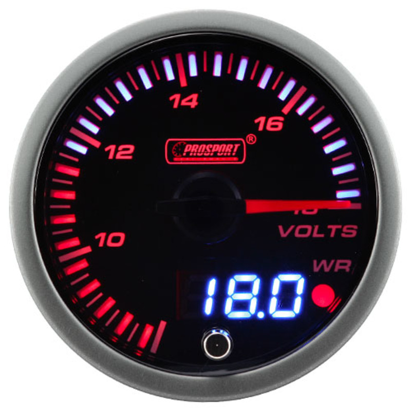 ProSport JDM "Dual Display" Voltmeter Gauge (60 mm)