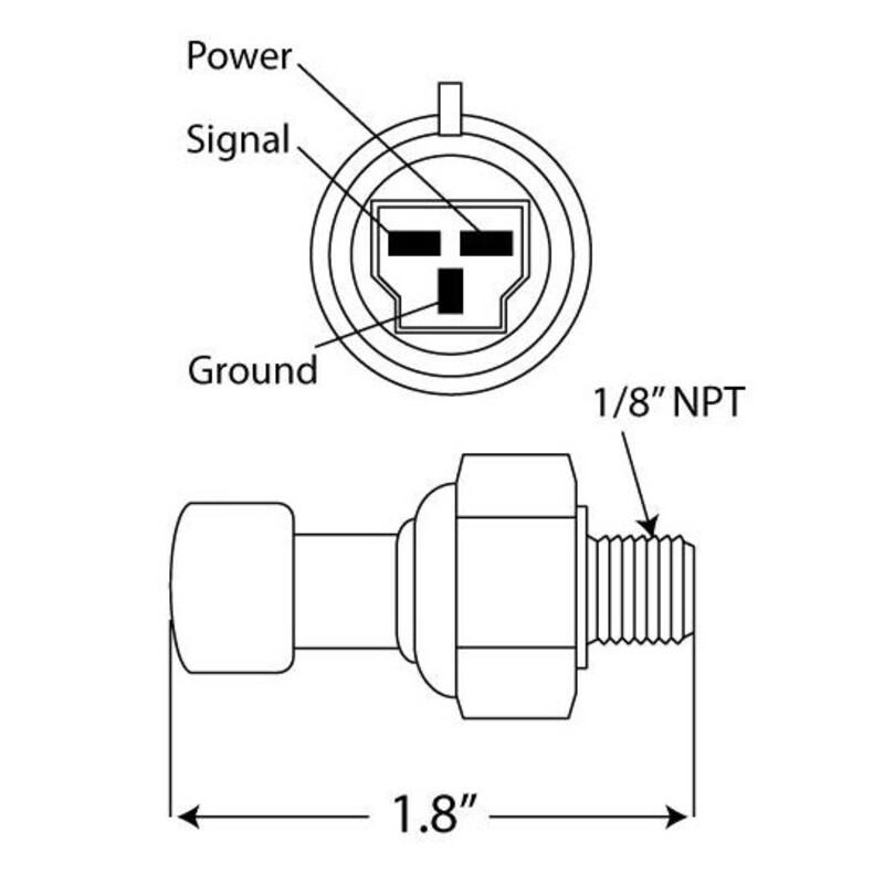 Oil Pressure Sensor for ProSport Evo & JDM Gauges