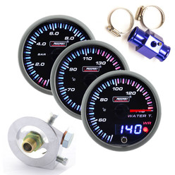 ProSport JDM "Dual Display" Triple Gauge Package - Water/Oil