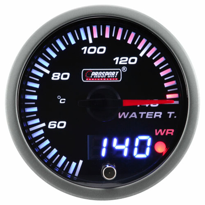 ProSport JDM "Dual Display" Water Temperature Gauge (60 mm)