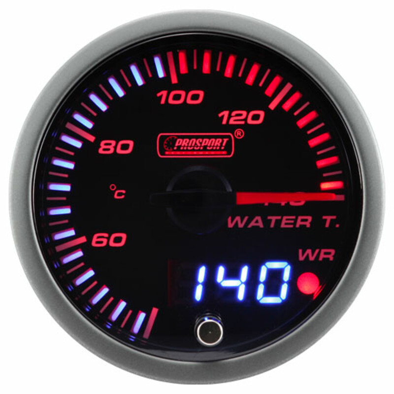 ProSport JDM "Dual Display" Water Temperature Gauge (60 mm)