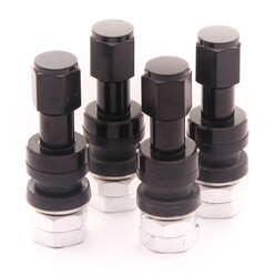 Aluminium Air Valves - Black (set of 4)