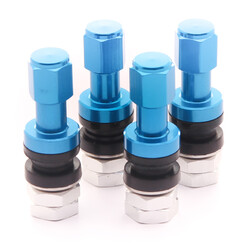 Aluminium Air Valves - Blue (set of 4)