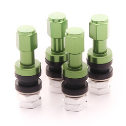 Aluminium Air Valves - Green (set of 4)