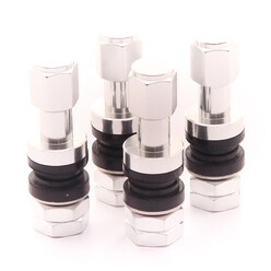 Aluminium Air Valves - Silver (set of 4)