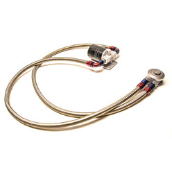 Universal Oil Filter Relocation Kit - Hoses and Sandwich Plate