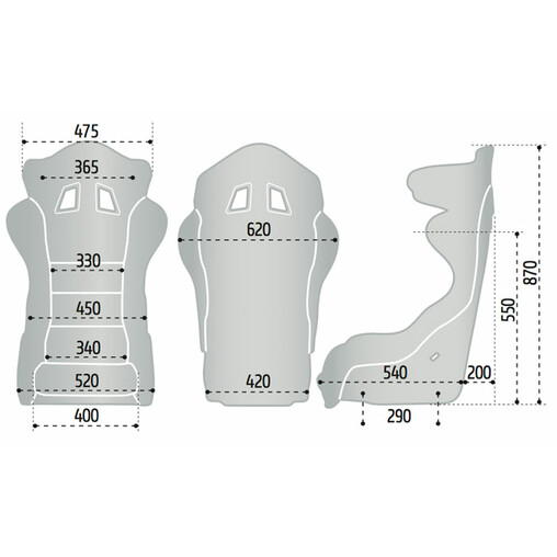 Sparco ADV XT Carbon Bucket Seat (FIA)