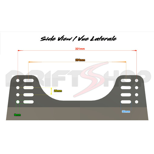 Sparco FIA Approved Universal Side Mount Seat Frame (Steel)