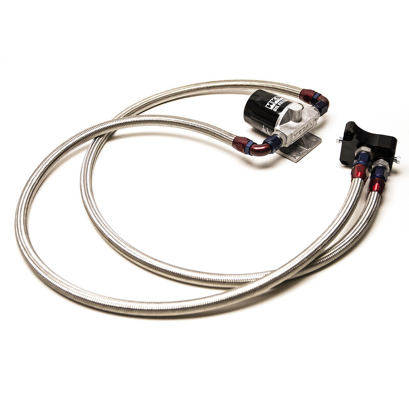 SR20DET Oil Filter Relocation Kit - Hoses and Sandwich Plate