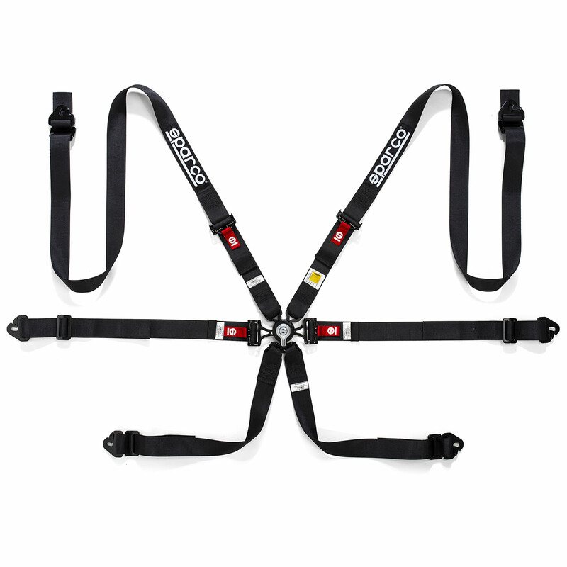 Sparco 6 Points 2" Competition H-2 PD Harness (FIA, Hans)