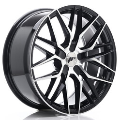 Japan Racing JR-28 19x8.5" (5 hole custom PCD) ET20-40, Gloss Black