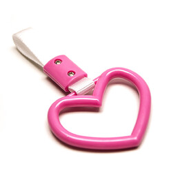 Heart "Tsurikawa" Handle - Pink