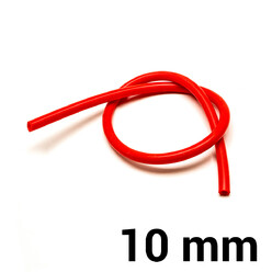 Silicone Hose Ø10 mm - Red (per meter)