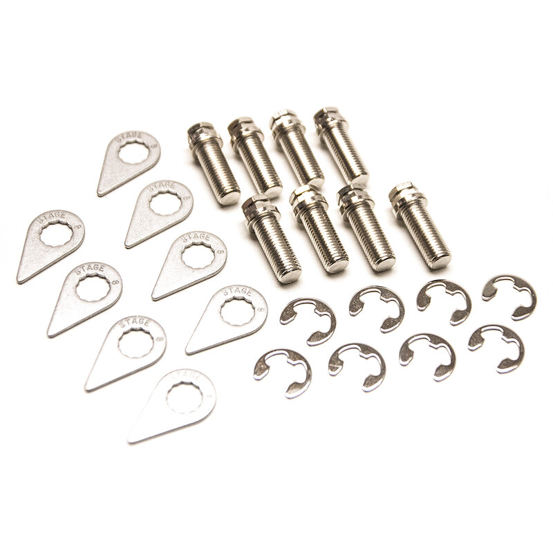 Pack of Stage8 Patented Locking Studs and Nuts for 4 Cyl. Engines