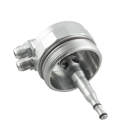 Oil Filter Lid with Sensor Ports + Oil Cooler Fittings for BMW M52, M54, M56... (E36, E39, E46, E60, Z3, Z4...)