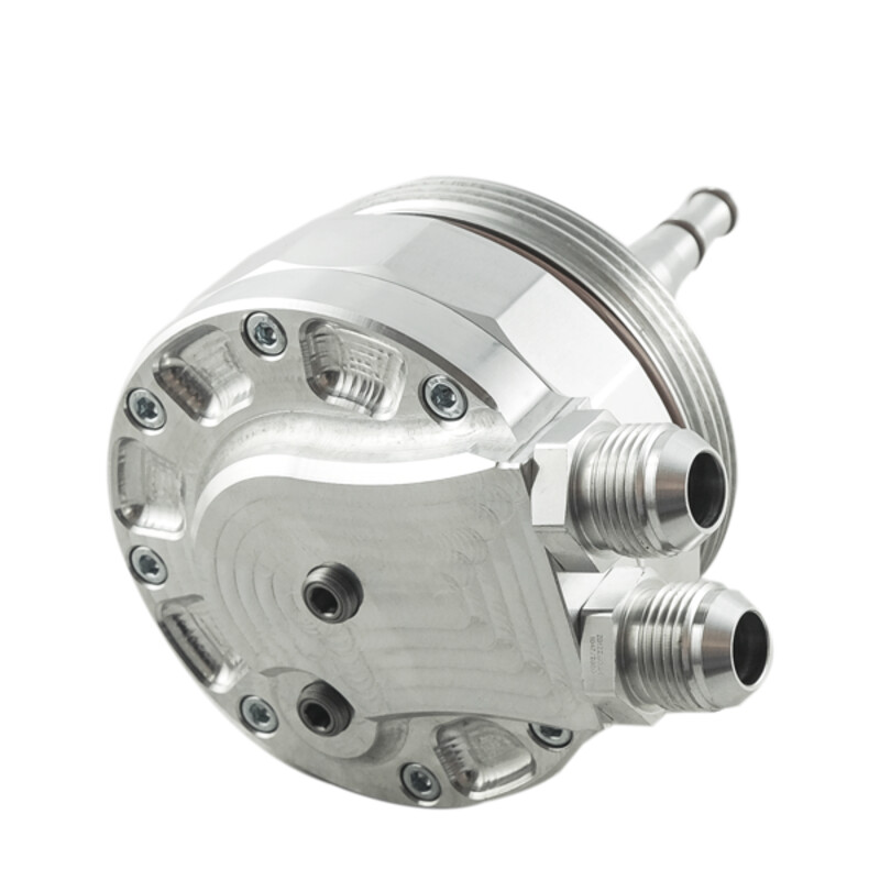 Oil Filter Lid with Sensor Ports + Oil Cooler Fittings for BMW M52, M54, M56... (E36, E39, E46, E60, Z3, Z4...)