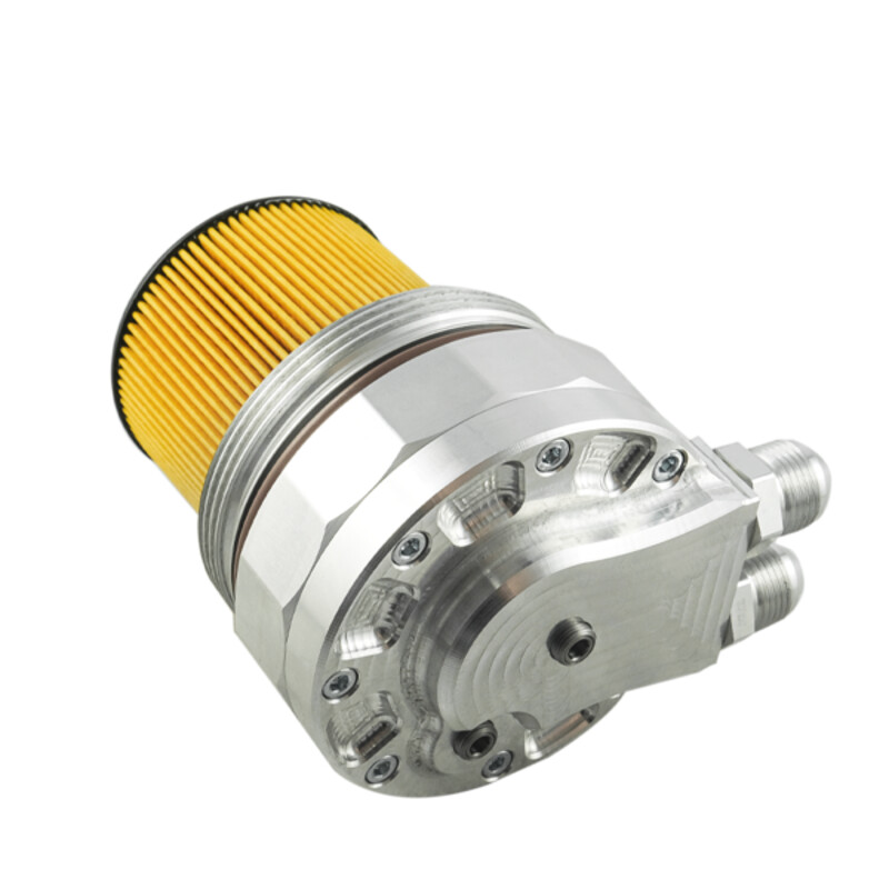 Oil Filter Lid with Sensor Ports + Oil Cooler Fittings for BMW M52, M54, M56... (E36, E39, E46, E60, Z3, Z4...)
