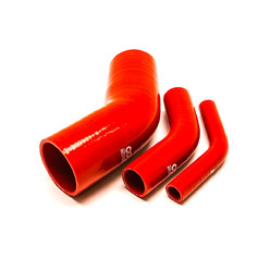 Silicone 45° Elbow Ø6.5 to Ø152 mm, Red