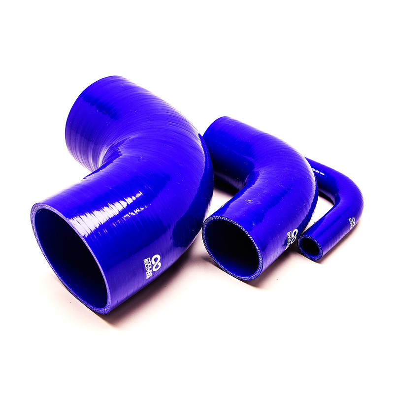 Silicone 90° Elbow Ø6.5 to Ø152 mm, Blue