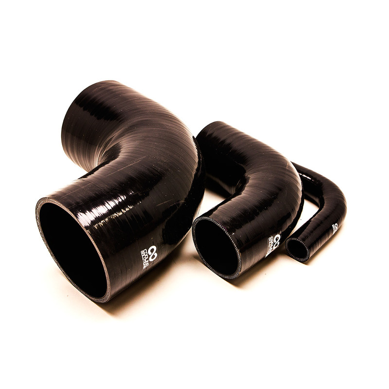 Silicone 90° Elbow Ø6.5 to Ø152 mm, Black