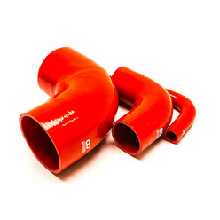 Silicone 90° Elbow Ø6.5 to Ø152 mm, Red
