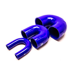 Silicone 180° Elbow Ø16 to Ø89 mm, Blue