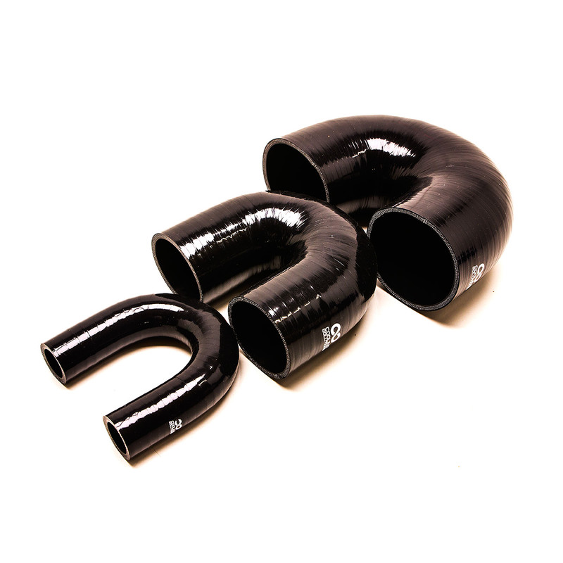 Silicone 180° Elbow Ø16 to Ø89 mm, Black