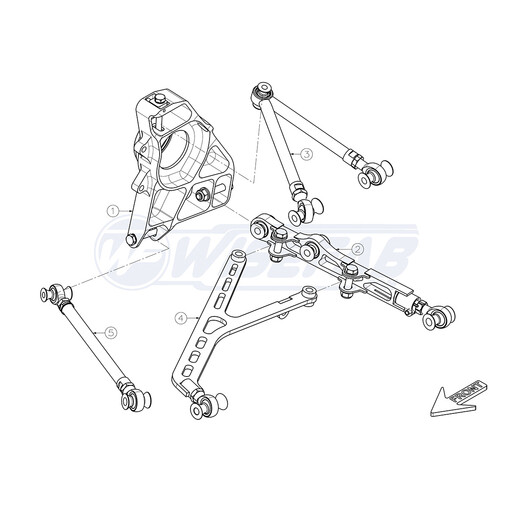 Wisefab Rear Track Kit for Honda S2000