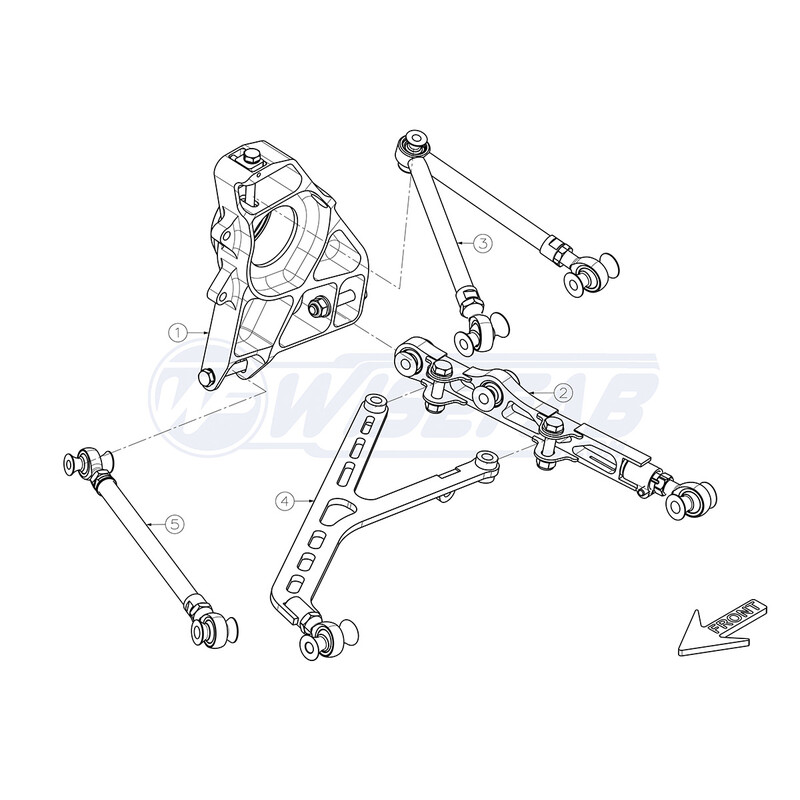 Wisefab Rear Track Kit for Honda S2000