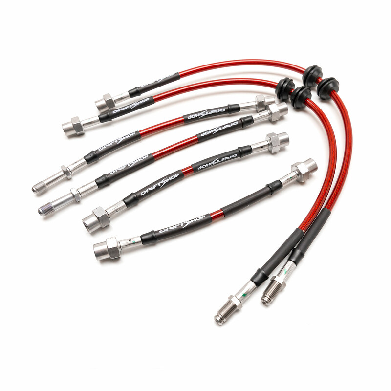 DriftShop Braided Brake Hoses for BMW 3-Series E9X, inc. M3 (05-13)
