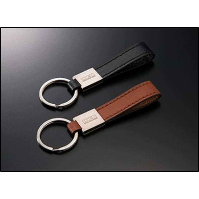 HKS Keyring - Leather Black
