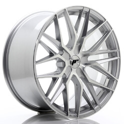 Japan Racing JR-28 Extreme Concave 21x10.5" (5 hole custom PCD) ET15-55, Silver / Machined