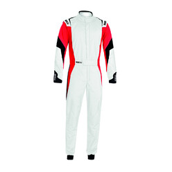 Sparco Competition Racing Suit - White & Red