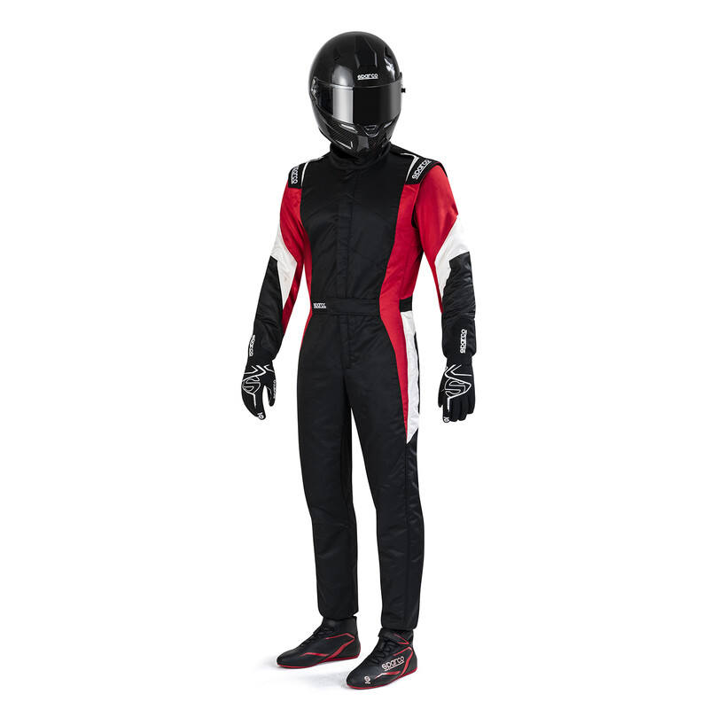 Sparco Competition Racing Suit - Black & Red