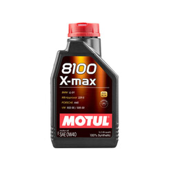 Motul 0W40 8100 X-Max Engine Oil (BMW, Mercedes, Porsche, VAG) 1L