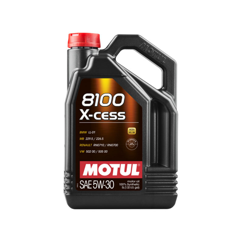 Motul 8100 X-Cess 5W30 Engine Oil (BMW, VW, Mercedes, Renault) 5L