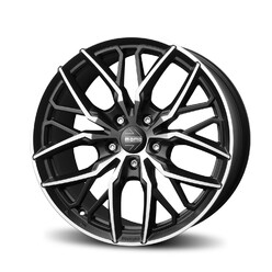 Momo Spider 19x8.5" 5x112 ET30, Flat Black, Machined Spokes