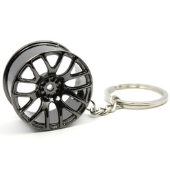 001 Wheel Keyring - Hyper Black