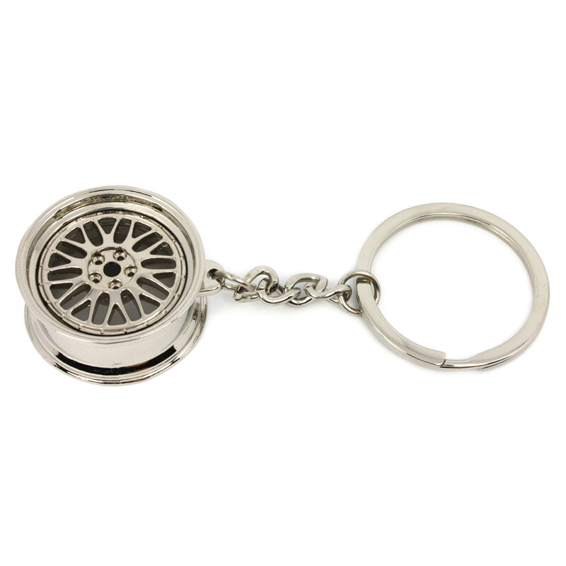 LM Wheel Keyring - Chrome