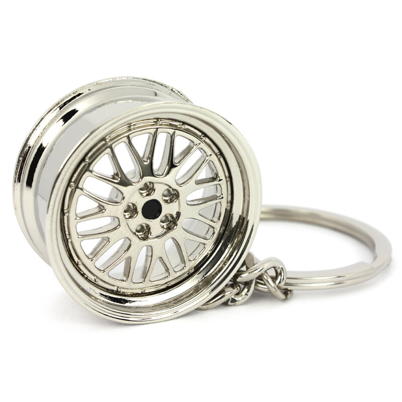 LM Wheel Keyring - Chrome